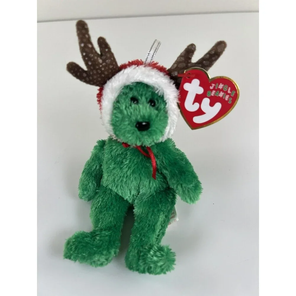 Ty Ornament 2002 HOLIDAY TEDDY the Bear Christmas Jingle Beanies 5